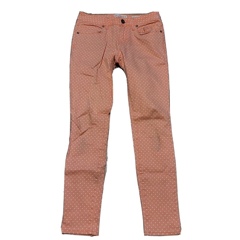 BullHead Ankle Skinniest Jeans Polka Dot Skinny Tapered Denim Bottoms Size 5